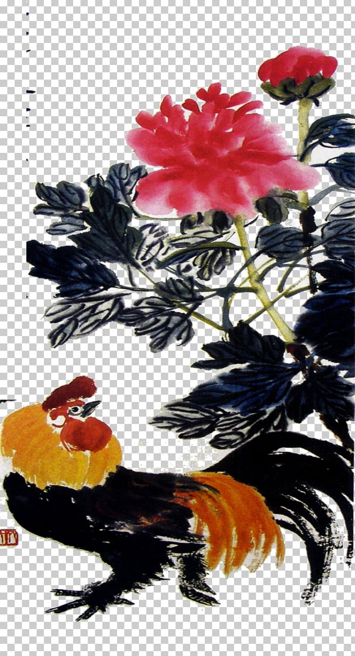 U9f4au767du77f3u82b1u9ce5 China Painter Chinese Painting PNG, Clipart, Art, Beak, Bird, Black, Chicken Free PNG Download