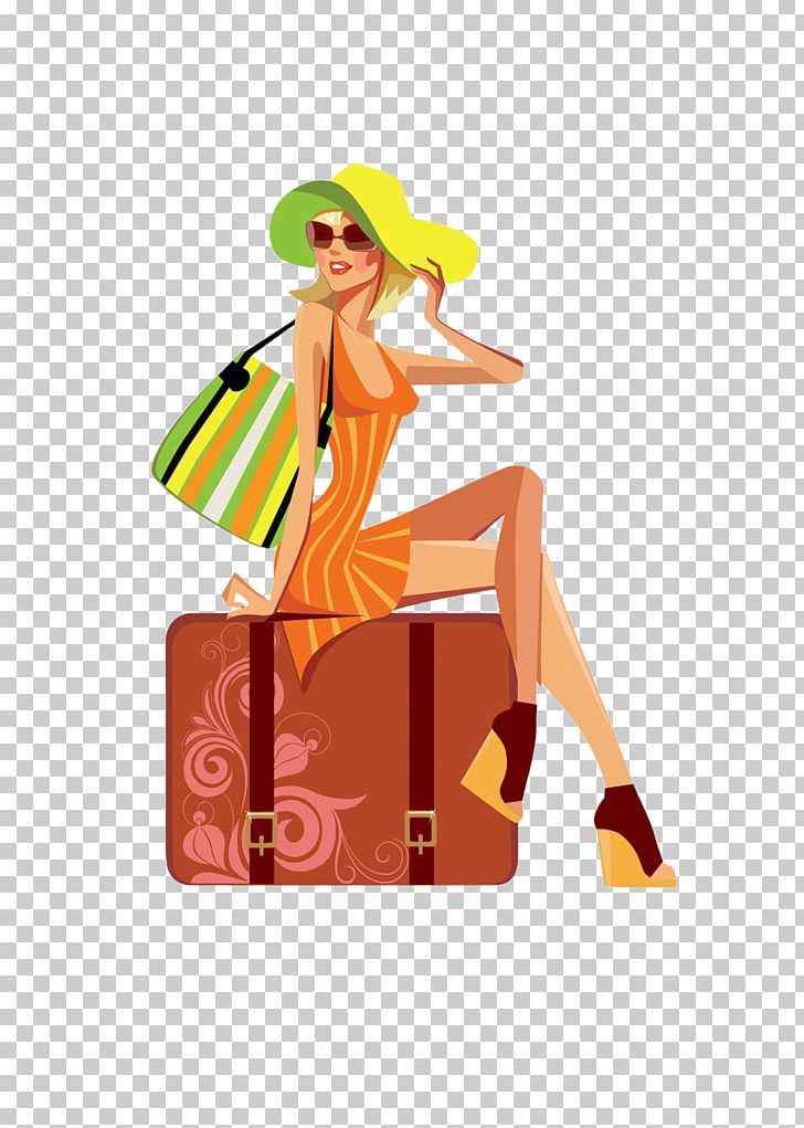 Fashion Illustration Drawing Girl PNG, Clipart, Art, Baggage, Box, Business Woman, Cardboard Box Free PNG Download