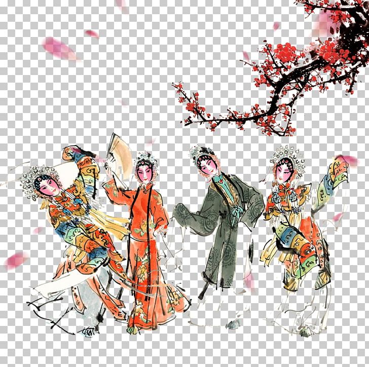 Ink Wash Painting Peking Opera PNG, Clipart, Cartoon Character, Cdr, Chinese Opera, Chinese Painting, Chinese Style Free PNG Download