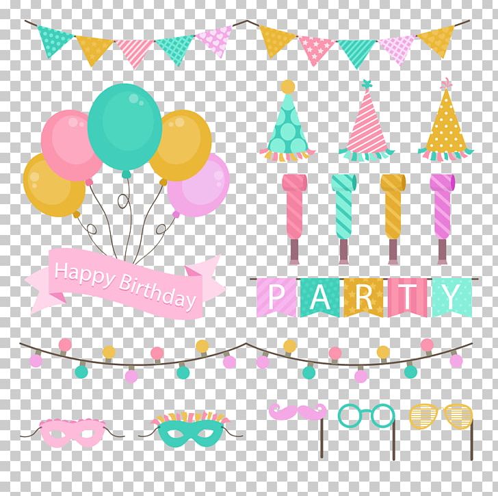 Party Hat Euclidean Birthday Toy Balloon PNG, Clipart, Atmosphere, Balloon, Birthday, Birthday Card, Birthday Invitation Free PNG Download