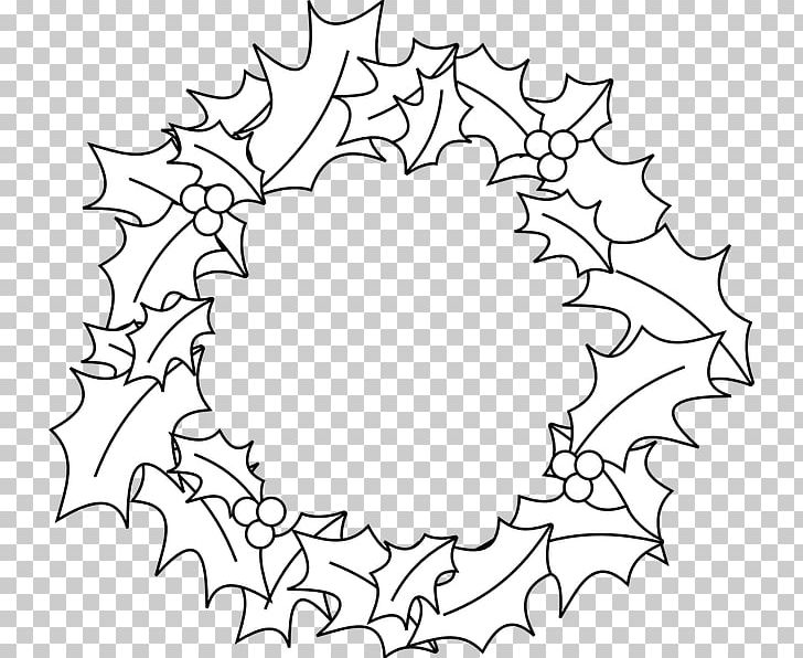 Wreath Christmas Garland Drawing PNG, Clipart, Artwork, Black And White