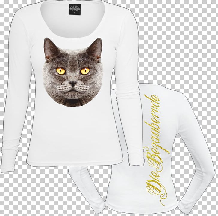 Whiskers T-shirt Domestic Short-haired Cat Sleeve PNG, Clipart, British Shorthair, Carnivoran, Cat, Cat Like Mammal, Clothing Free PNG Download