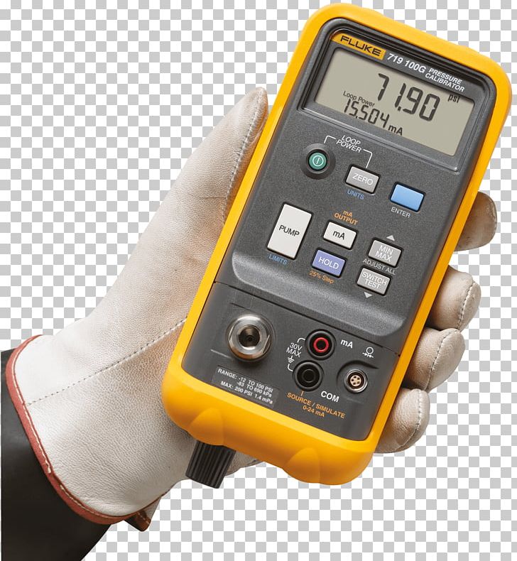Calibration Fluke Corporation Pressure Measurement Gauge PNG, Clipart, Accuracy And Precision, Calibration, Digital Multimeter, Electricity, Electronics Free PNG Download