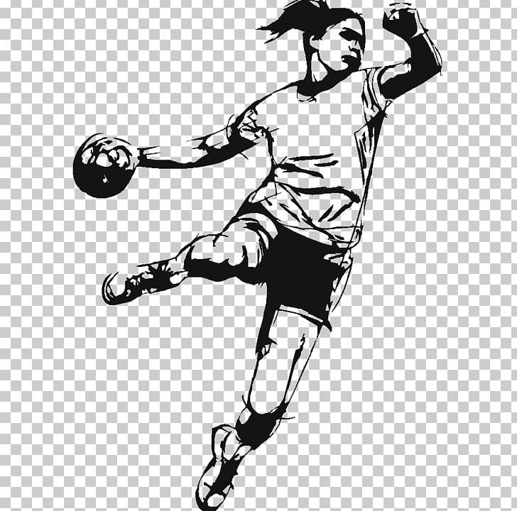 Handball Graphics Stock Illustration PNG, Clipart, Arm, Art, Baseball Equipment, Black, Black And White Free PNG Download