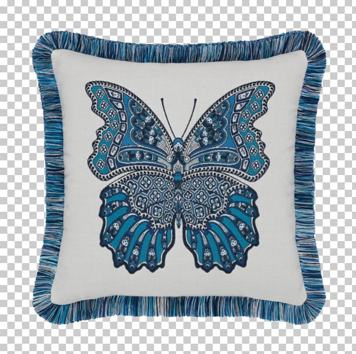 Throw Pillows Cushion Couch Fringe PNG, Clipart, Animal Print, Azure, Butterfly, Couch, Cushion Free PNG Download