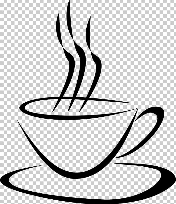Coffee Cup Breakfast Tea Cappuccino PNG, Clipart, Artwork, Black And White, Breakfast, Breakfast Tea, Cafe Free PNG Download