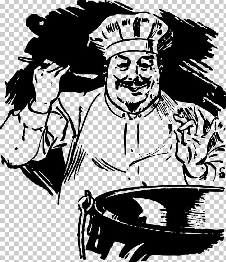 Chef's Uniform Cooking Meatball PNG, Clipart, Art, Artwork, Black And White, Cartoon, Chef Free PNG Download