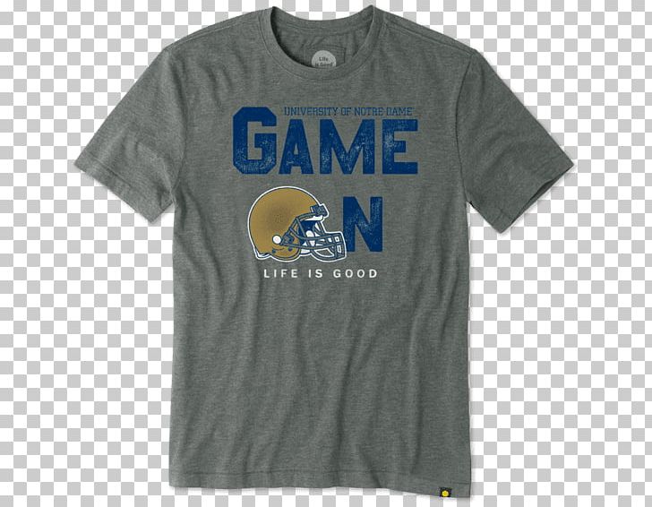 T-shirt Notre Dame Fighting Irish Football Notre Dame Fighting Irish Men's Basketball American Football Life Is Good Company PNG, Clipart,  Free PNG Download