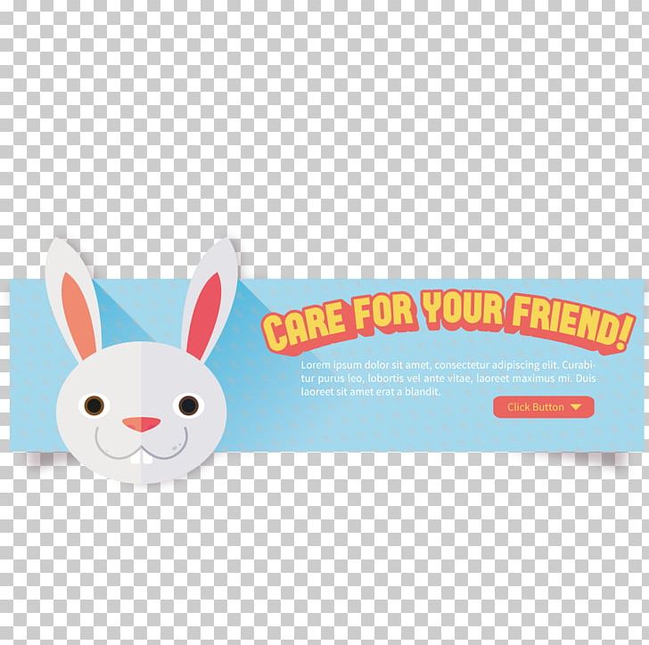 Bunnies Banner PNG, Clipart, Animal, Banner, Blue, Brand, Bugs Bunny Free PNG Download