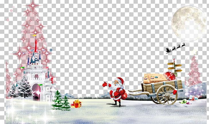 Christmas Tree Santa Claus PNG, Clipart, Cartoon, Christmas, Christmas Border, Christmas Decoration, Christmas Frame Free PNG Download
