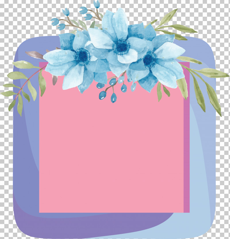 Flower Photo Frame Flower Frame Photo Frame PNG, Clipart, Blue, Cobalt Blue, Cut Flowers, Floral Design, Flower Free PNG Download