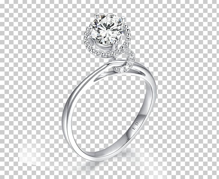 Diamond Wedding Ring Silver Cubic Zirconia PNG, Clipart, Bijou, Body Jewelry, Brilliant, Carat, Cubic Crystal System Free PNG Download