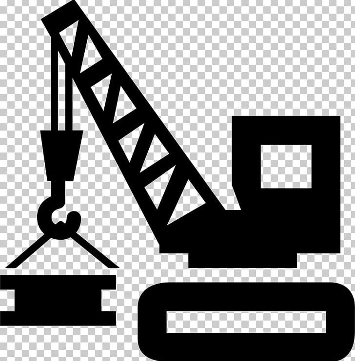 Architectural Engineering Crane Heavy Machinery Computer Icons PNG, Clipart, Angle, Architectural Engineering, Area, Black And White, Brand Free PNG Download
