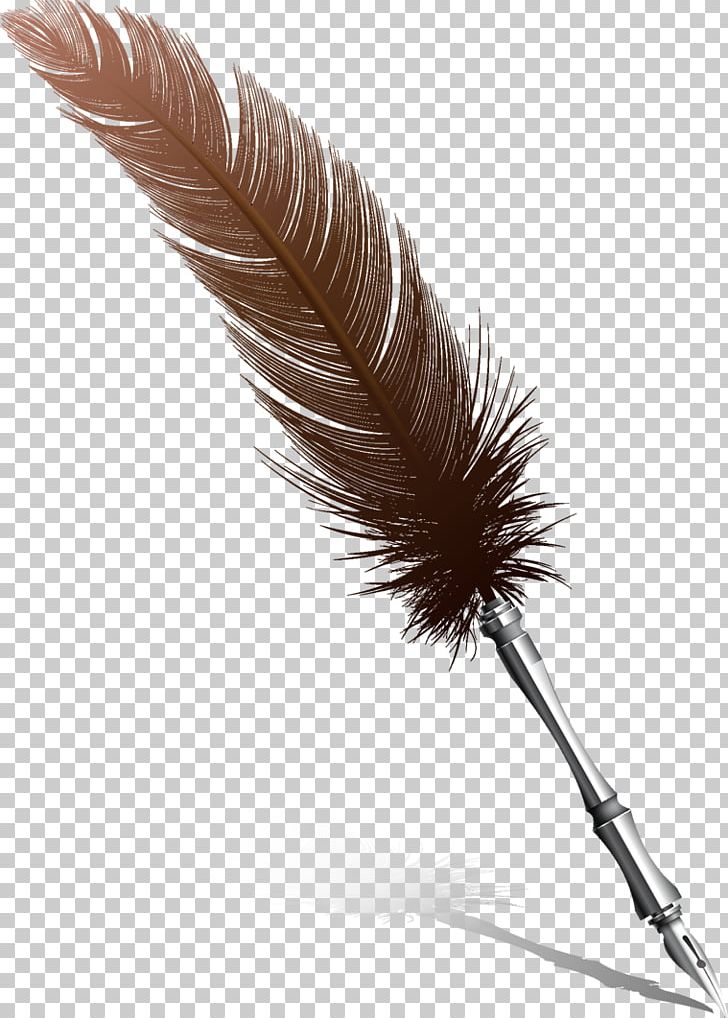 Feather Pen Quill Nib PNG, Clipart, Animals, Brown, Brown Feathers, Commercial, Commercial Elements Free PNG Download