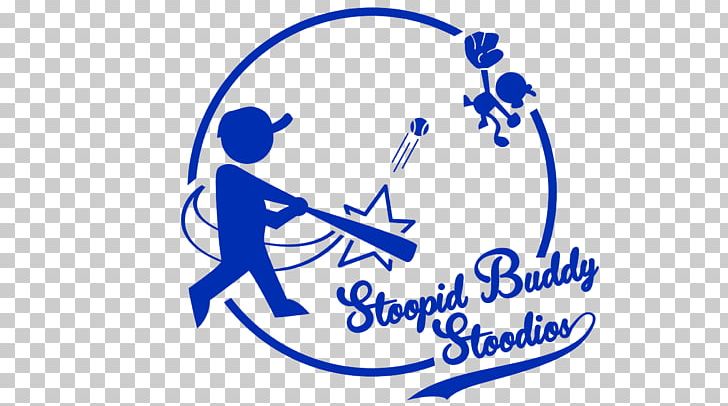 Logo Softball Stoopid Buddy Studios Graphic Design Television PNG, Clipart, Artwork, Baseball Bats, Blue, Brand, Chicken Free PNG Download