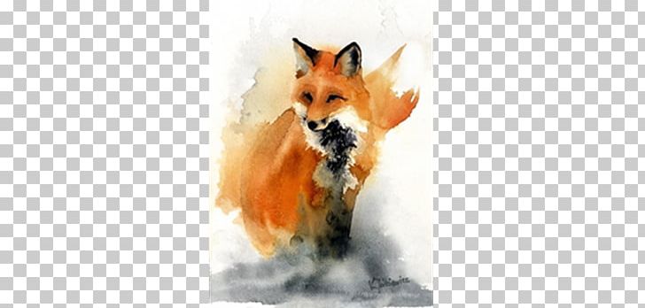 Red Fox Watercolor Painting Art PNG, Clipart, Animals, Art, Artist, Art Print, Carnivoran Free PNG Download