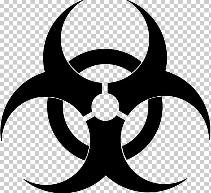 Biological Hazard Symbol Sign PNG, Clipart, Artwork, Biological Hazard, Biosafety, Black And White, Circle Free PNG Download