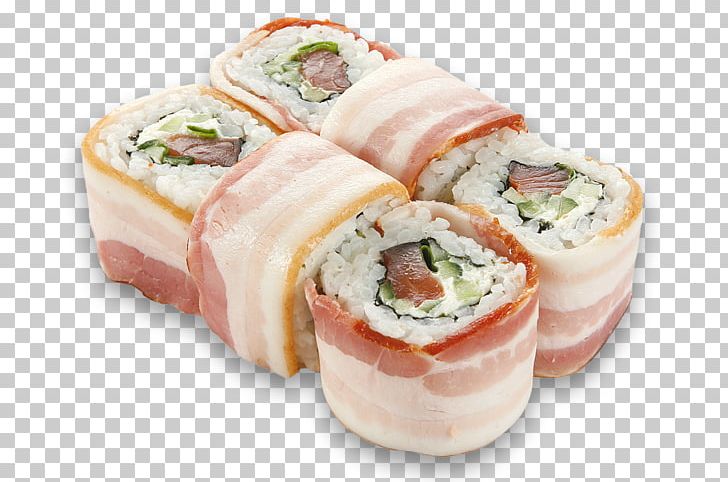 Makizushi Sushi Bacon California Roll Japanese Cuisine PNG, Clipart, Asian Food, Bacon, California Roll, Cheese, Cream Cheese Free PNG Download