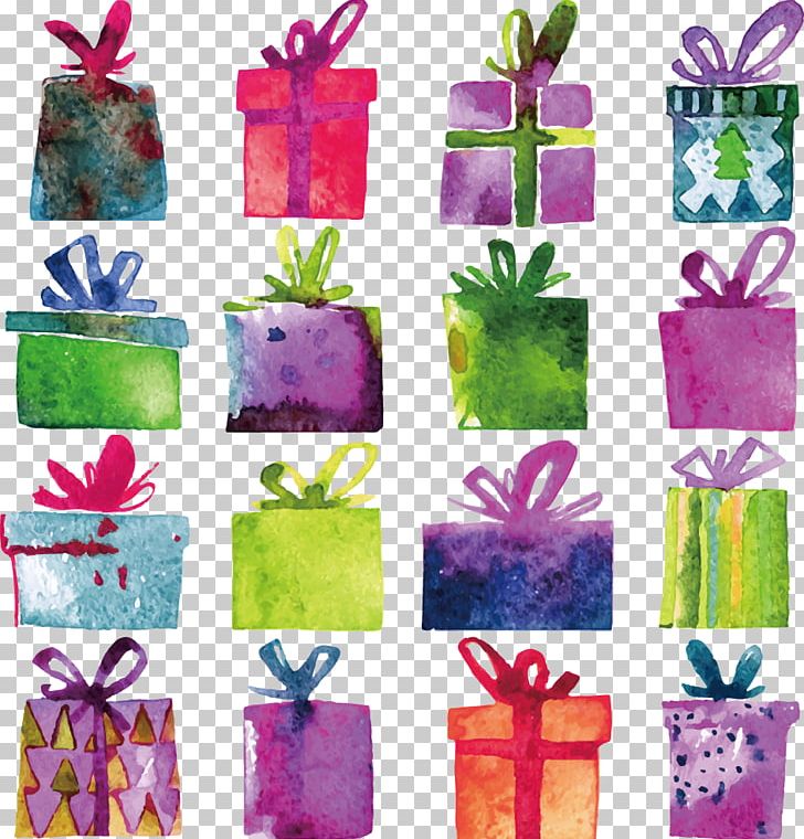 Watercolor Painting Gift Decorative Box Stock Photography PNG, Clipart, Box, Cartoon, Christmas, Christmas Gifts, Decoration Free PNG Download
