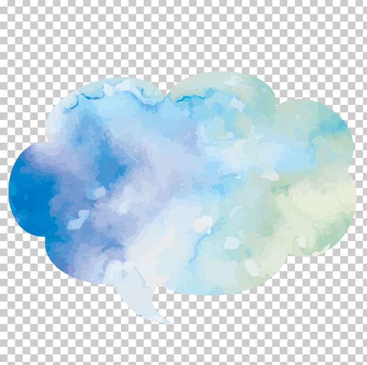 Watercolor Painting Dialog Box Text Box PNG, Clipart, Azure, Blue, Border Texture, Chat, Cloud Free PNG Download