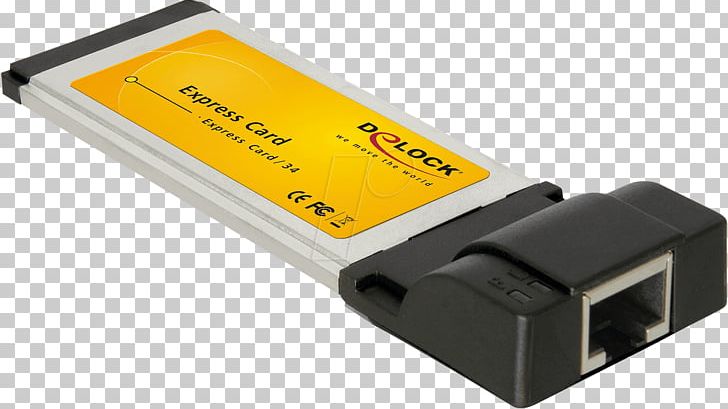 ExpressCard Gigabit Ethernet Network Cards & Adapters Data Transfer Rate PNG, Clipart, Adapter, Angle, Computer Port, Data Transfer Rate, Electrical Connector Free PNG Download