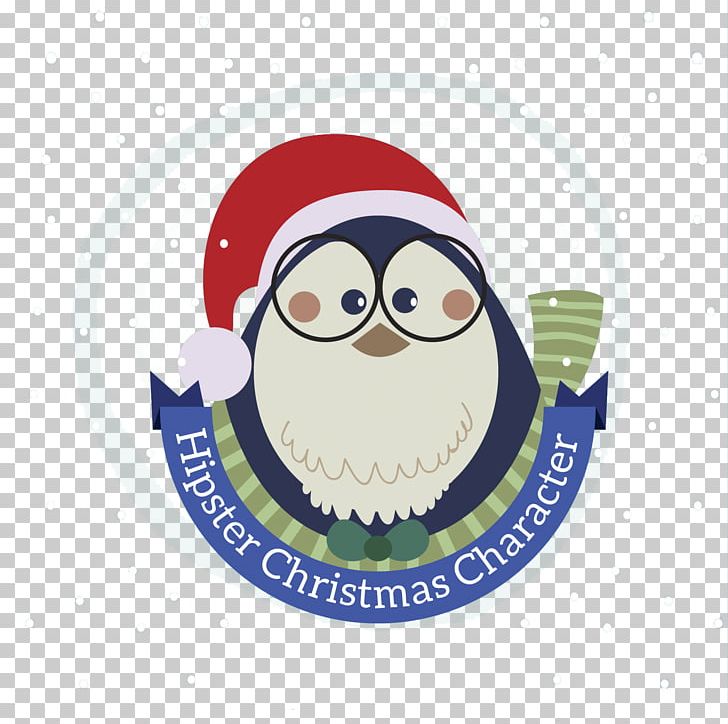 Santa Claus Penguin Christmas Hipster PNG, Clipart, Animals, Bird, Cartoon, Christmas Card, Christmas Decoration Free PNG Download