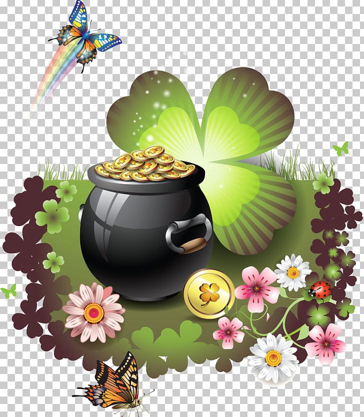 Saint Patrick's Day Clover March 17 PNG, Clipart, Bead, Butterfly, Clover, Fictional Character, Flowers Free PNG Download