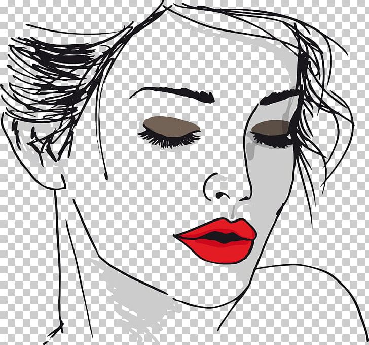 Drawing Face Woman Sketch PNG, Clipart, Abstract Lines, Cartoon, Eye, Fashion Illustration, Fictional Character Free PNG Download