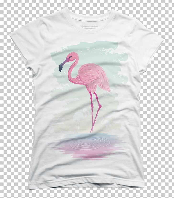T-shirt Top Sleeveless Shirt Sweater Vest PNG, Clipart, Beak, Bird, Clothing, Design By Humans, Flamingo Free PNG Download