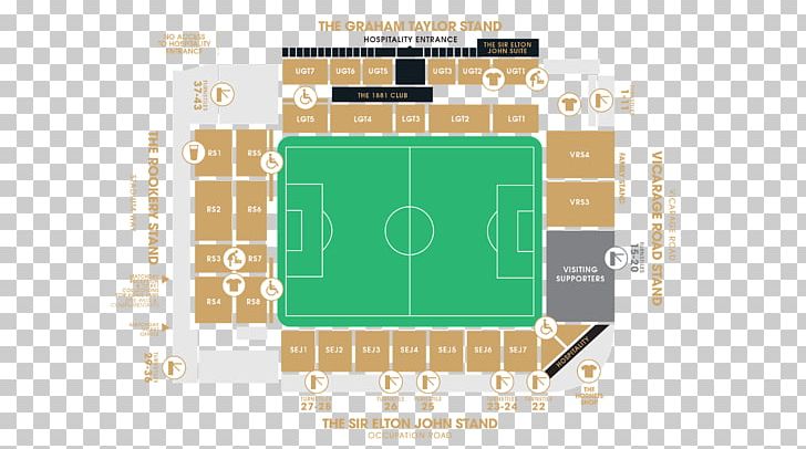 Vicarage Road Watford F.C. Anfield Stadium Premier League PNG, Clipart, Aircraft Seat Map, Anfield, Area, Brand, Elevation Free PNG Download
