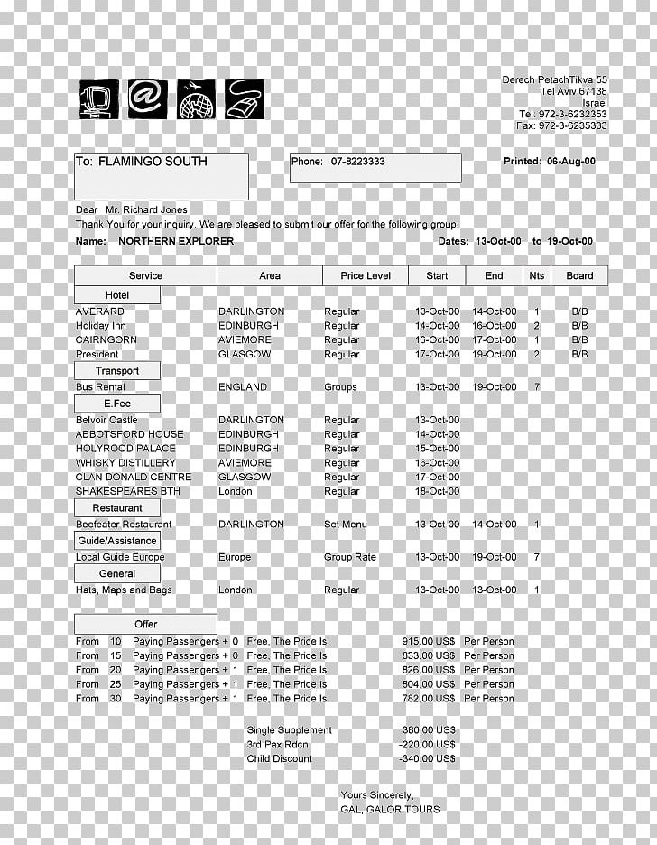 Document Travel Itinerary Computer Software Quotation Template PNG, Clipart, Area, Black And White, Brand, Computer Software, Document Free PNG Download