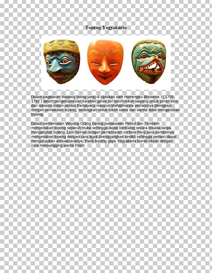 Yogyakarta Topeng Mask Cirebon PNG, Clipart, Art, Betawi People, Brand, Cirebon, Dance Free PNG Download