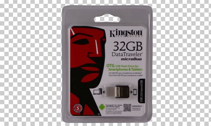 Kingston DataTraveler MicroDuo USB Flash Drives USB On-The-Go Kingston Digital Data Traveller Micro Duo USB 3.0 Micro USB OTG Kingston Technology PNG, Clipart, Computer Data Storage, Data Storage, Electronic Device, Electronics, Electronics Accessory Free PNG Download