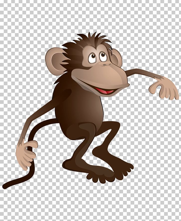 Monkey Cartoon PNG, Clipart, Animals, Carnivoran, Cartoon, Cat Like Mammal, Drawing Free PNG Download