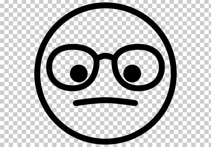 Emoticon Computer Icons Nerd Smiley PNG, Clipart, Area, Black And White, Circle, Computer Icons, Digital Image Free PNG Download