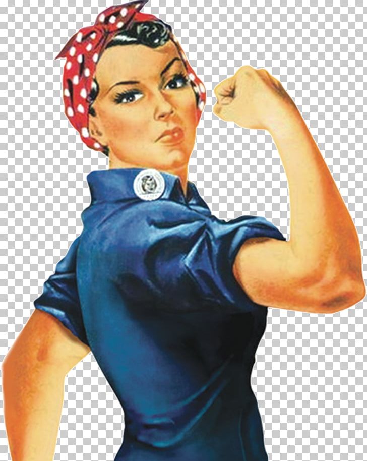 We Can Do It! Rosie The Riveter Woman Home Front PNG, Clipart, Arm, Bandana, Costume, Denim, Electric Blue Free PNG Download