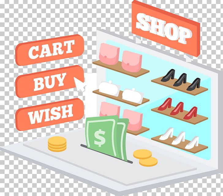 buying shoes clipart