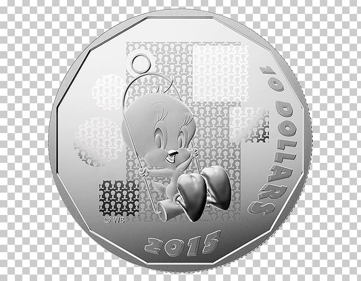 Tweety Coin Sylvester Looney Tunes Silver PNG, Clipart, Banknote, Circle, Coin, Copper, Currency Free PNG Download