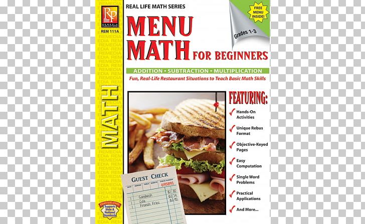 Fast Food Menu Math For Beginners Market Math For Beginners The Pepperoni Parade And The Power Of Prayer Book PNG, Clipart, Activity Book, Advertising, Book, Book Review, Brand Free PNG Download