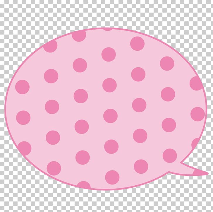 Polka Dot Illustration Pink Speech Balloon Illustrator PNG, Clipart, Category Of Being, Circle, Color, Data, Dishware Free PNG Download