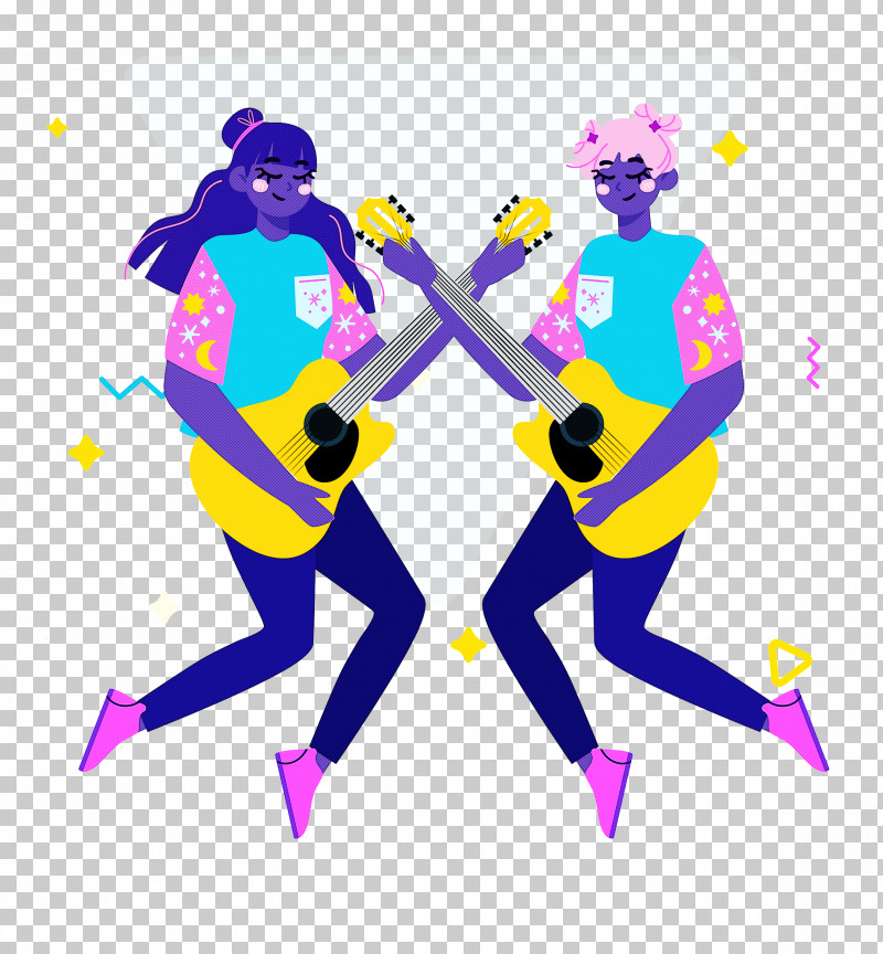 Music Guitar Party Time PNG, Clipart, Behavior, Cartoon, Geometry, Guitar, Happiness Free PNG Download