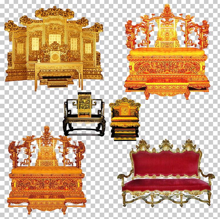 Forbidden City Emperor Of China Qing Dynasty Throne Chair PNG, Clipart, Antique, Chair, Chairs, Chinese Dragon, Couch Free PNG Download