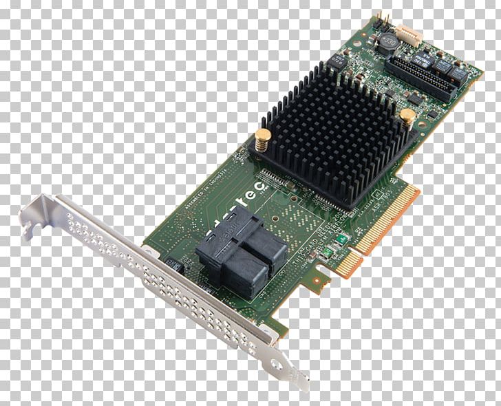 Adaptec Serial Attached SCSI Disk Array Controller RAID PCI Express PNG, Clipart, Adapter, Computer, Computer Hardware, Controller, Electronic Device Free PNG Download