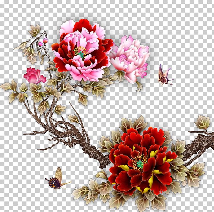 Moutan Peony Tattoo PNG, Clipart, Artificial Flower, Blossom, Chinese, Chinese Style, Cut Flowers Free PNG Download