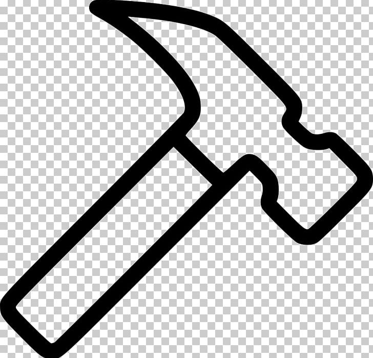 Computer Icons Hammer Tool PNG, Clipart, Angle, Area, Black And White, Computer Icons, Download Free PNG Download