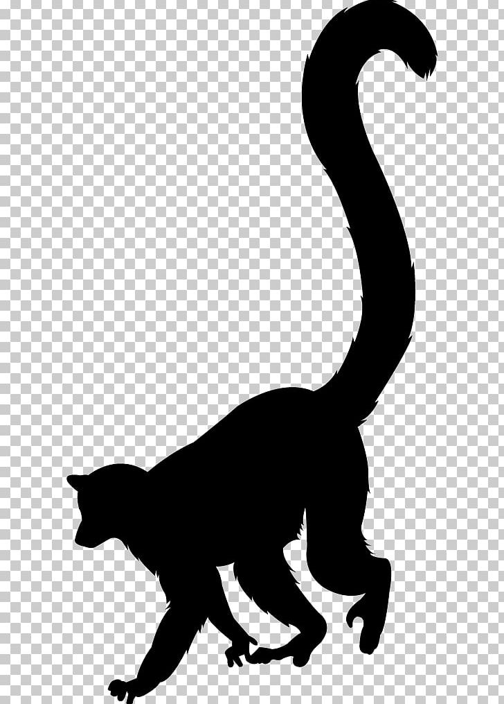 Cat Lemurs Silhouette Ring-tailed Lemur PNG, Clipart, Animals, Artificial, Artificial Intelligence, Black, Black And White Free PNG Download