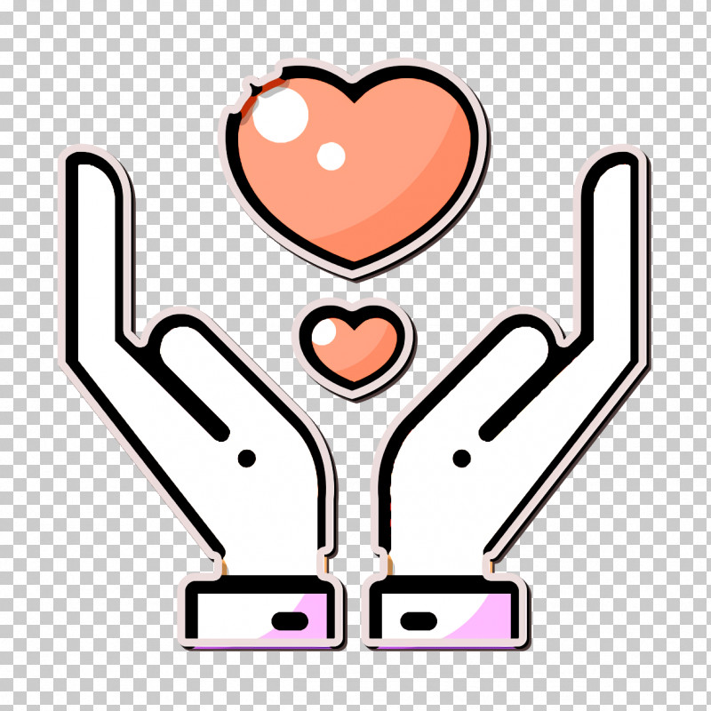 Romantic Love Icon Give Icon PNG, Clipart, Give Icon, Hand, Heart, Line Art, Pink Free PNG Download
