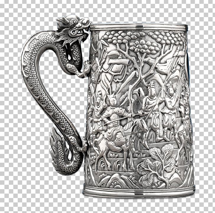 Jug Silver Pitcher Tankard Mug PNG, Clipart, Black And White, Chinese, Chinese Export Porcelain, Drinkware, Export Free PNG Download