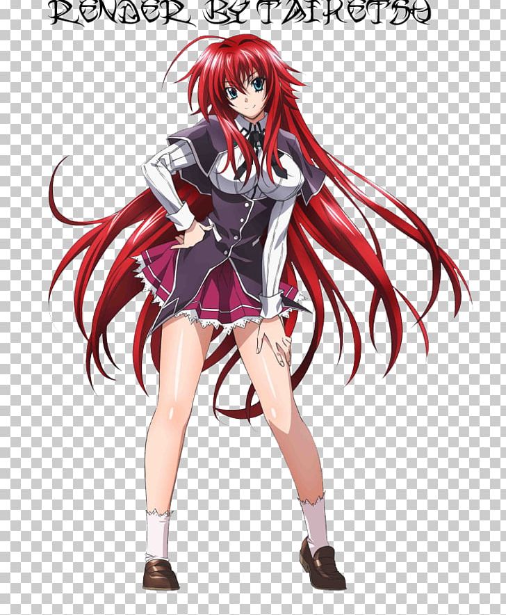 Rias Gremory High School DxD Devil Character PNG, Clipart, Action Figure, Anime, Black Hair, Brown Hair, Costume Free PNG Download