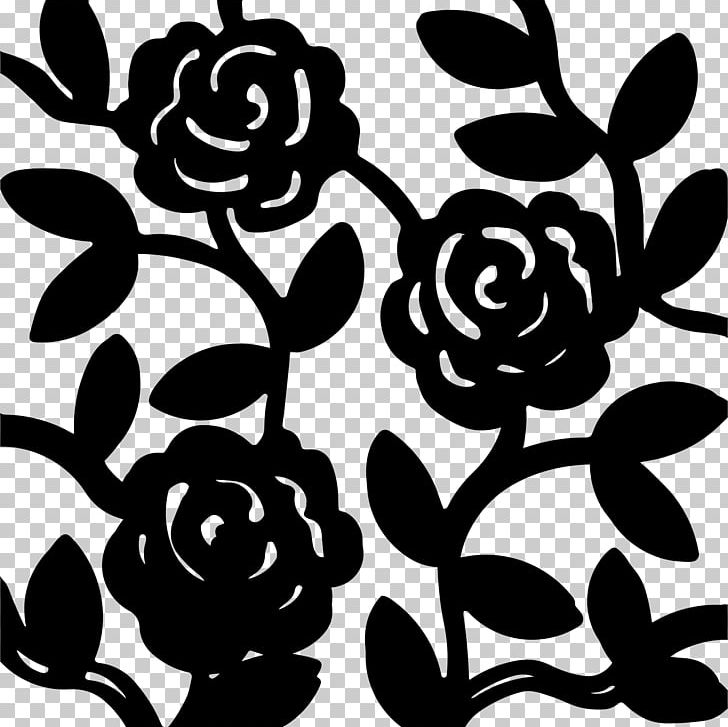 Silhouette Flower Drawing PNG, Clipart, Animals, Black, Black And White, Branch, Drawing Free PNG Download